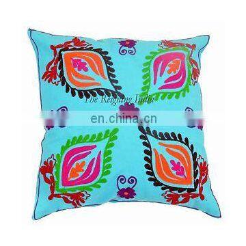 Indian Suzani Pillow Case Embroidered Decorative Handmade Throw Pillow Cover Cushion Embroidered Ethnic Decorative Vintage Cases photo-2