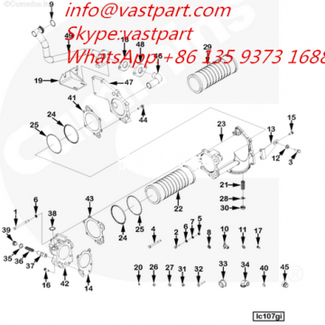 Cummins NT855 Engine Oil Cooler 3053393 ,3260651