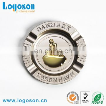 Professional Metal Denmark Souvenir Ashtray With Custom Logo