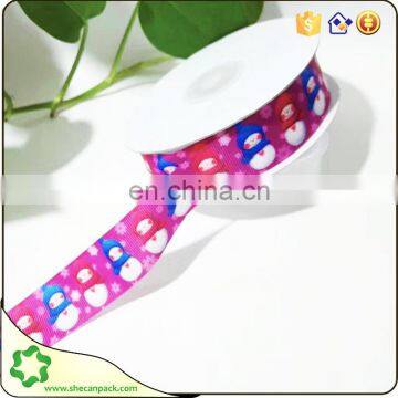 SHECAN 5/8 Christmas tree printed ribbon