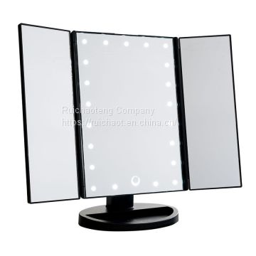 Touch Screen Trifold 21 LED Lighted Vanity Makeup Mirror