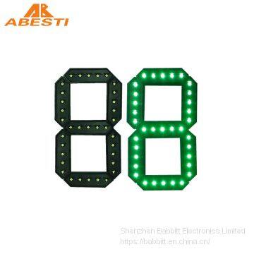 Green 6inch Outdoor 7 Segment Display 1 Digit number  number Outdoor waterproof seven segment Gas station price sign