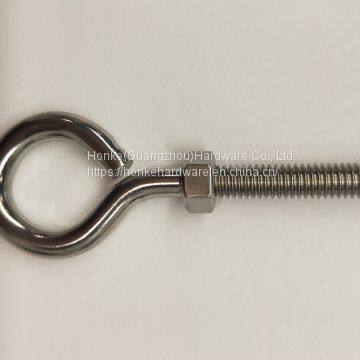 Metal Eye Hook Heavy Duty Screw Eye Lag Thread Eyebolt Small Eyelet Screw