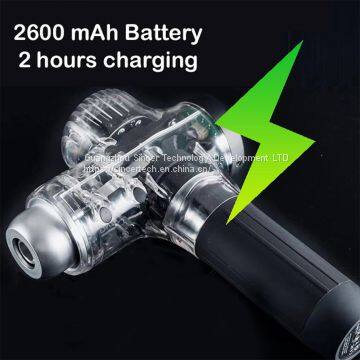 Tranparent Massage Gun for Pain Relief With 6 Massage Heads Brushless Motor photo-3