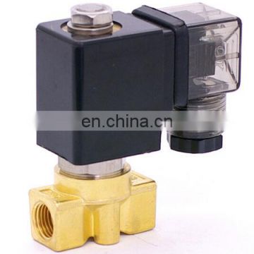 PU-06 Wiring type AC 220V 0~3bar 2/2 way direct acting NC brass G1/4" bsp steam solenoid valve FKM Seal orifice 6mm