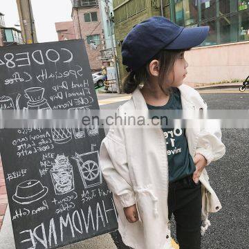 2020 Winter Children's Girls Solid White Green Coat photo-5