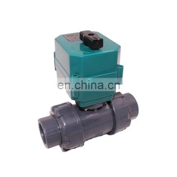 motorized actuator electric ball valve 2 way 3 way electric actuated pvc valve motorized pvc ball valve