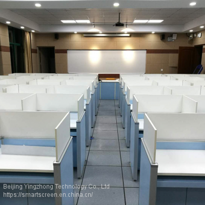 Study Carrel Lifting Screen Anti-noise Cubicle Test Center Desk Office Partition Language Lab Table Height Adjustable Panels photo-4