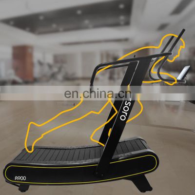 Best wholesale price treadmills self-powered manual curved treadmill commercial woodway treadmill running machine