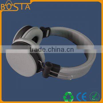 Top Quality Funny Stylish Popular Unique Design Cool Grey Leather Headphone photo-4