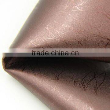 fashionable shining pu pvc printed synthetic nonwoven leather