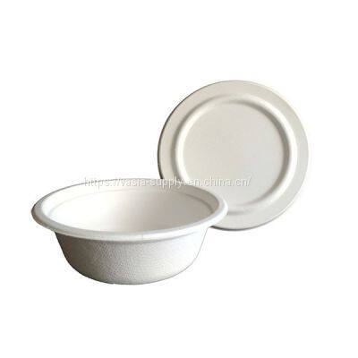 Disposable Biodegradable ODM White Sugar Cane Soup Bowls-bagasse 500ml Soup Bowls-biodegradable Dishes, Soup Bowls, Pasta Plates, Serving Bowls photo-4