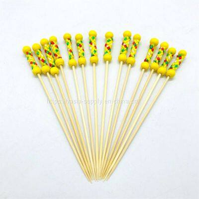Bamboo Stick Yellow Fuji With their 12 cm these decorative sticks are great for snacks and buffets