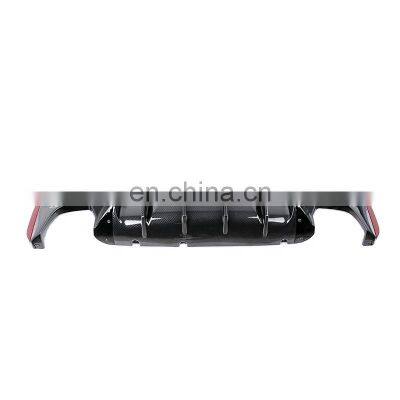 car bumper M5 style diffuser For BMW 5 SERIES G30 G38 carbon fiber rear lip