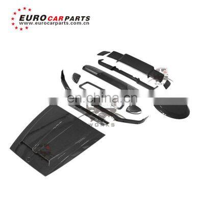 2020 G class w464 G63 G65 body kit for w464 G63 G65 to B style with carbon finber hood spoilers and wheel cover