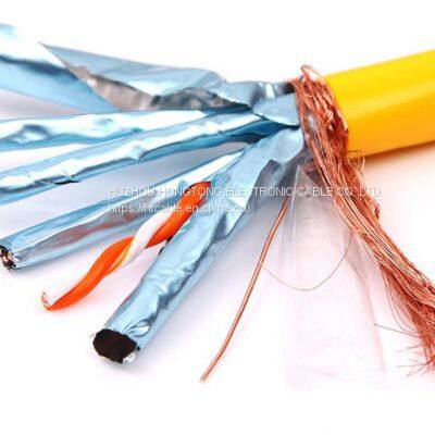 CE&ROHS Network Cable SSTP Cat7 Cat6 Copper Cable Cat7 Twister Pair Communication Cable