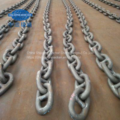 China 122mm marine anchor chain supplier ship anchor chain factory