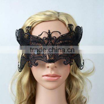YIWU Factory Sale Handmade Hollow Butterfly Lace Eco-friendly Halloween Mask For Ladies photo-2