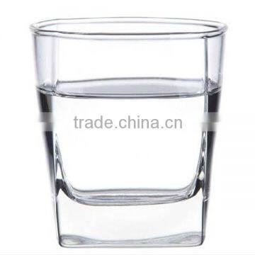 Handmade Clear Square Body Round Mouth Hot Shot Glass Souvenirs photo-2