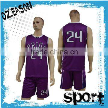 Wholesale basketball jerseys basketball shorts plain purple basketball jersey                        
                                                                                Supplier's Choice