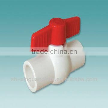 DIN Standard colored pvc pipe fittings(32mm ball valve)