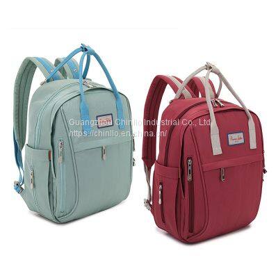 Fashion Korean Canvas Backpack Latest Style Durable Anti Theft Bag Multi Foldable Cheap Pregnant Mother Backpack CLG18-1673 photo-5