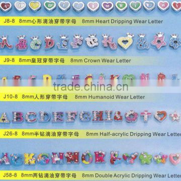 DIY rhinestone letter charm ( product catalog 11-15)