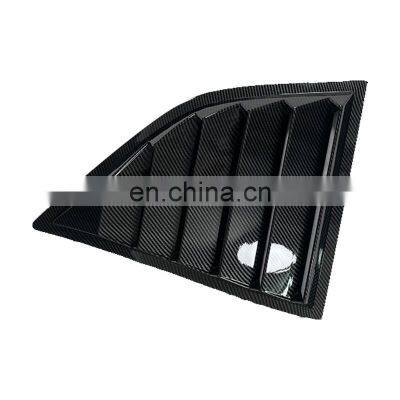 Honghang Manufacture Good Quality Rear Window Louver, ABS Rear Side Window Sticker For Dodge Challenger Window Trim 2012-2019