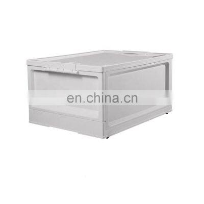 High Quality Plastic Stackable Clothes Storage Box Foldable Plastic Storage Bin