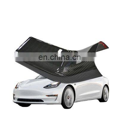 Prue Black Auto Interior Accessories For Tesla Model 3 Anti-kick Decorative For Car Rear Air Condition Cover Whit High Quality