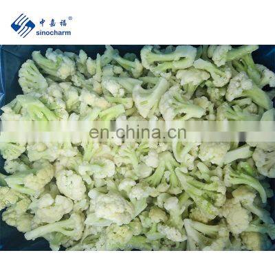 BRC A Approved IQF Cauliflower  IQF Frozen Cauliflower  with high quality Sinocharm