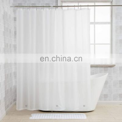 Bathroom clear peva solid shower curtain liner