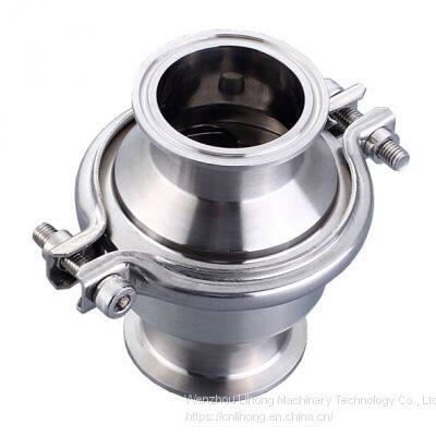 Stainless Steel Sanitary Food Degree Welded Clamped Threaded Check Valve DIN SMS ISO