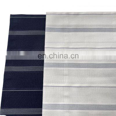 New trendy tencel bamboo fiber polyester yarn dyed plaid white and blue shirt wrinkle resistant fabric for garments