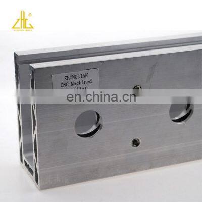 ZHONGLIAN Glass Aluminum Clamp CNC Machined Milling Service 6063 Material