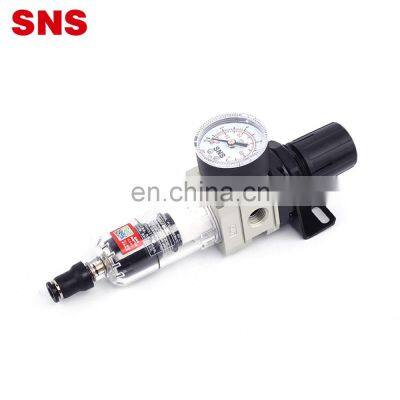 SNS Pneumatic AW Series Air Source Treatment Unit Air Filter Pressure Regulator With Gauge photo-3