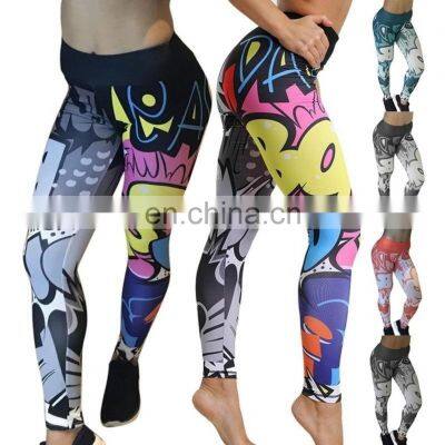 2020 New Fashion Leggings Women Slim Fitness High Waist Elastic Workout Leggings for Gym Sport photo-4
