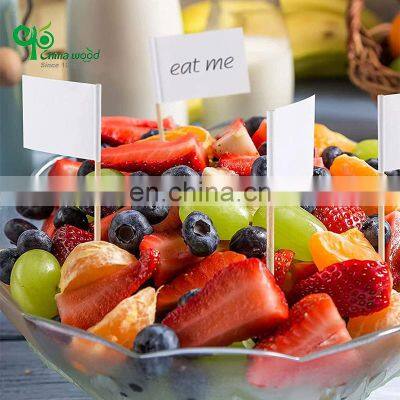 Yada High Quality Organic Natural Toothpicks Disposable Food Grade Low Price Wooden Fruit Sticks photo-5