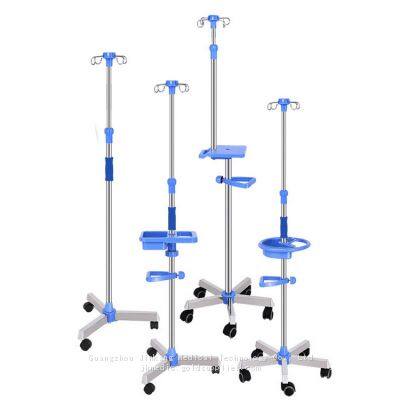 Mobile 4 Hooks Infusion Stand，IV Pole, IV Stand photo-4