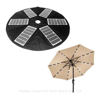 100W Customized Umbrella Shape Solar Panel Charger With USB Port for Power Supply on Beach Outdoor Restaurant Courtyard Terrace photo-3