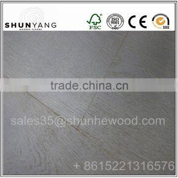 Grey Oiled White Engineered Oak Wood Floors China Factory photo-2