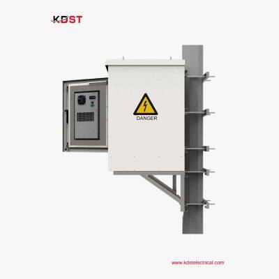Pole-mounted Outdoor Electrical Cabinet With Air Conditioning and Distribution Unit
