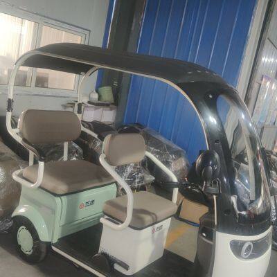 New electric tricycle Adults e trike 3 Wheel Cargo Bike Passenger Motorcycle Adult Electric Tricycles with roof