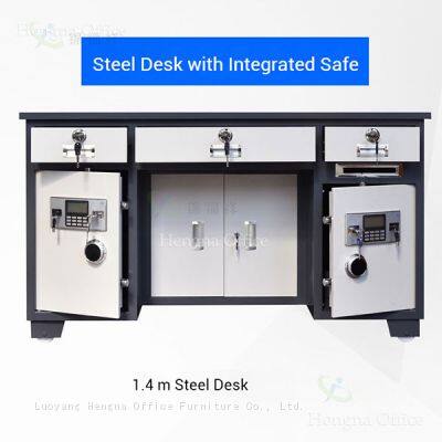 Steel Desk With Safe Compartment | Document & Cash Security | Logistics Center Office - Direct Supplier photo-4