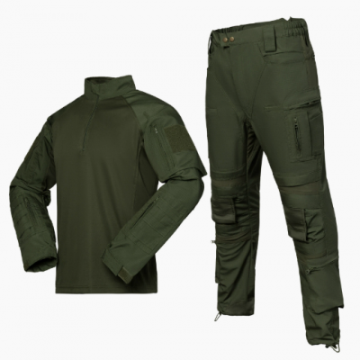 Wholesale Anti Splash Frog Suit Set, Elastic and Breathable Outdoor Long Sleeved Camouflage Tactical Training Suit photo-2