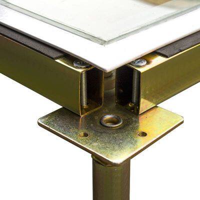 anti-static transparent floor, steel frame tempered glass, suitable for data center monitoring rooms