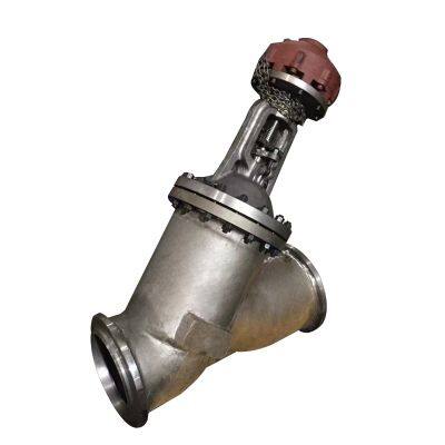 Vente directe du fabricant, vanne à boue manuelle en forme de Y, vanne de clapet au prix le plus bas