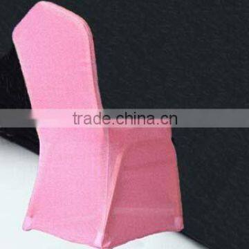 elegant pink spangle stretch wedding chair cover