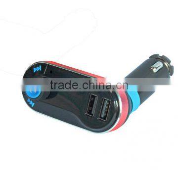 good quality car mp3 player fm transmitter with TWO usb ports