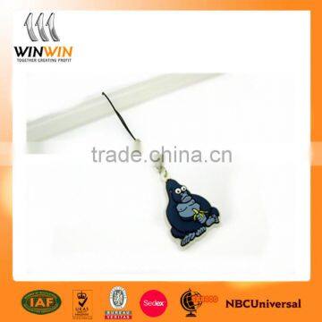 hanging strap for mobile phone soft pvc mobile phone strap